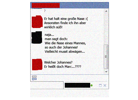 Wie die Nase...